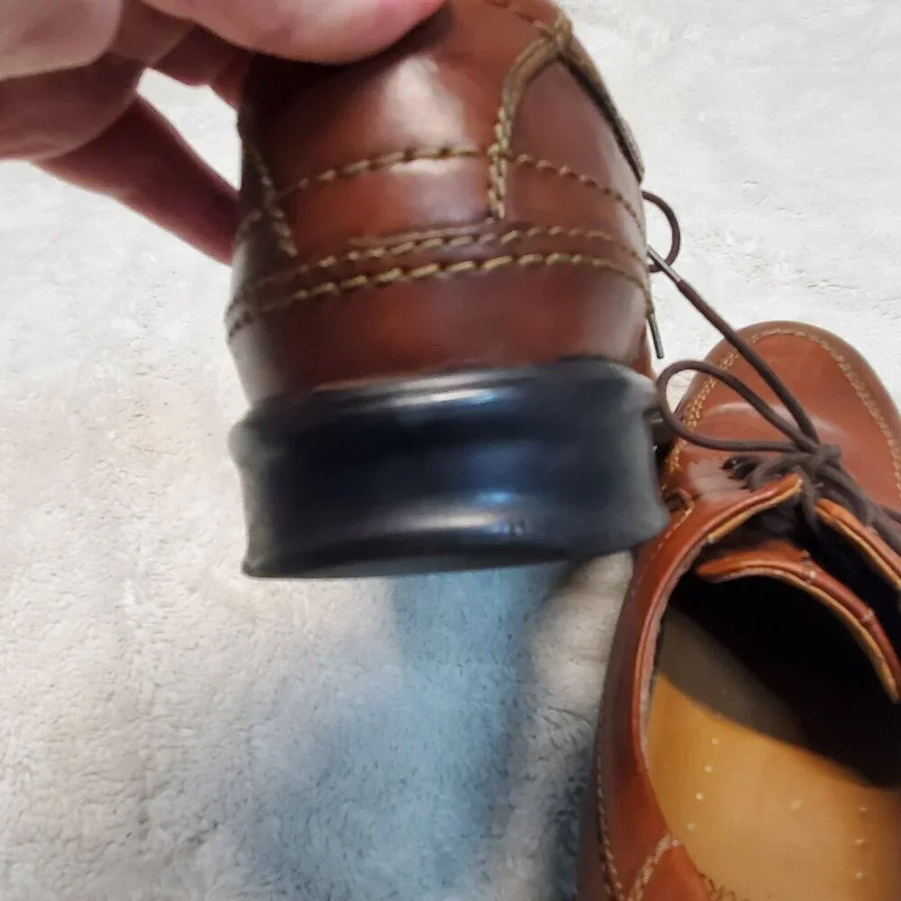 Clarks Tan Brown Leather Dress Shoe Men 10.5‎ Classic Work Capsule Old MOney